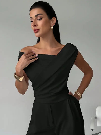 Alma - Women's Draped Evenings Top - photo 11