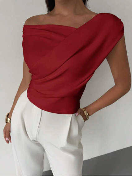 Alma - Women's Draped Evenings Top - photo 3