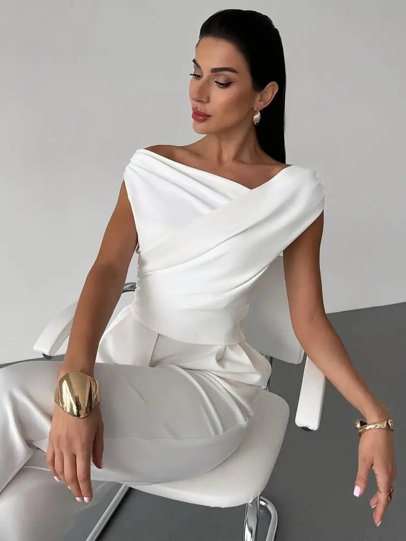 Alma - Women's Draped Evenings Top - photo 6