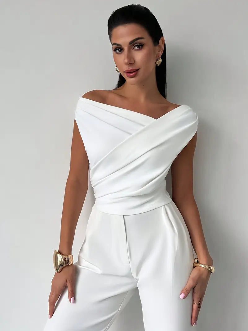 Alma - Women's Draped Evenings Top - photo 7