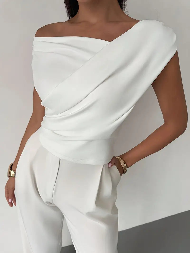 Alma - Women's Draped Evenings Top - photo 8