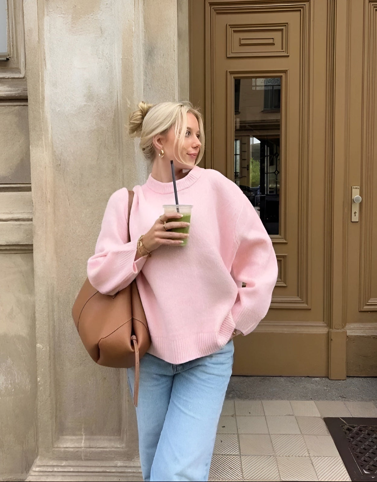 Aurelie - Women's Oversized Ribbed Sweater - photo 1