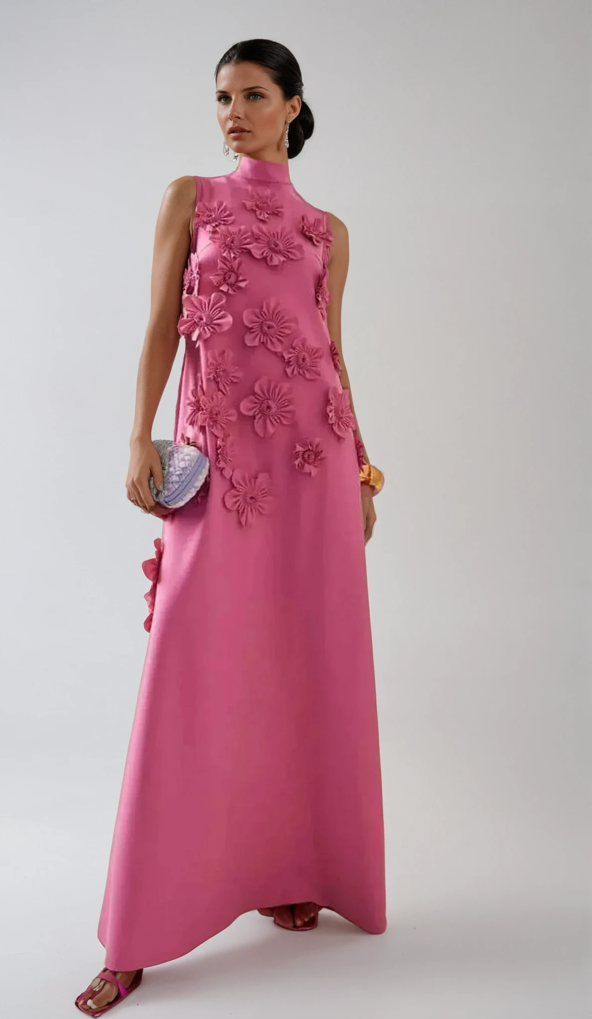 Clemence - Women's Structured Maxi Dress - photo 2