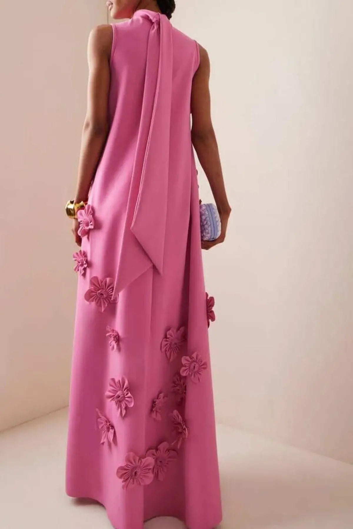 Clemence - Women's Structured Maxi Dress - photo 4
