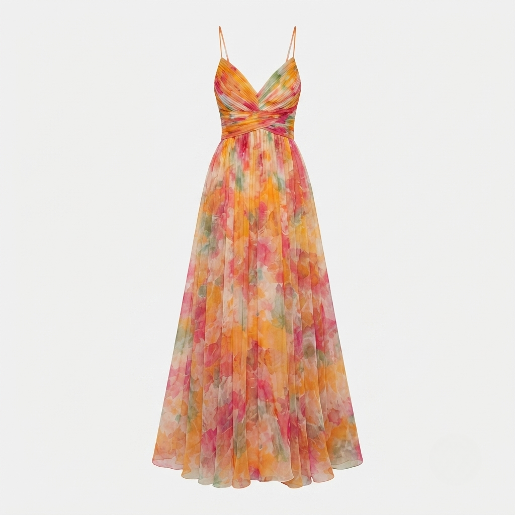 Fenna - Women's Floral Chiffon Dress - photo 2