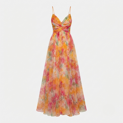 Fenna - Women's Floral Chiffon Dress - photo 2