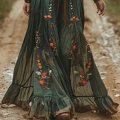 Una - Women's Embroidered Maxi Dress - photo 5