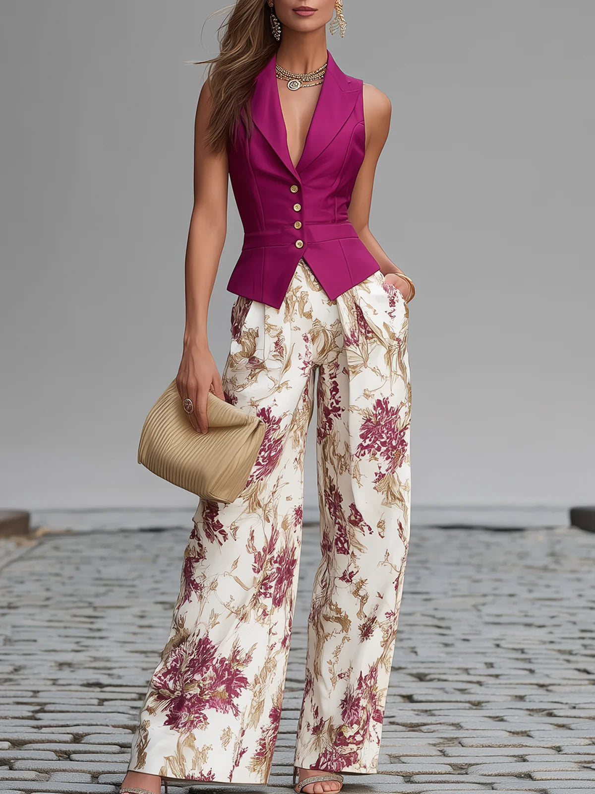 Imogen - Women's Fitted Two-Piece Set - photo 1