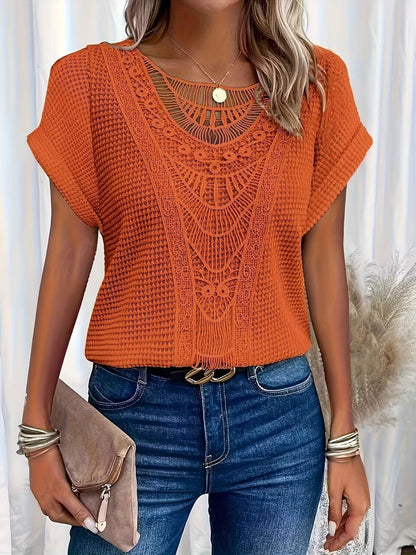 Genevieve - Women's Intricate Lace-Detail Top - photo 3