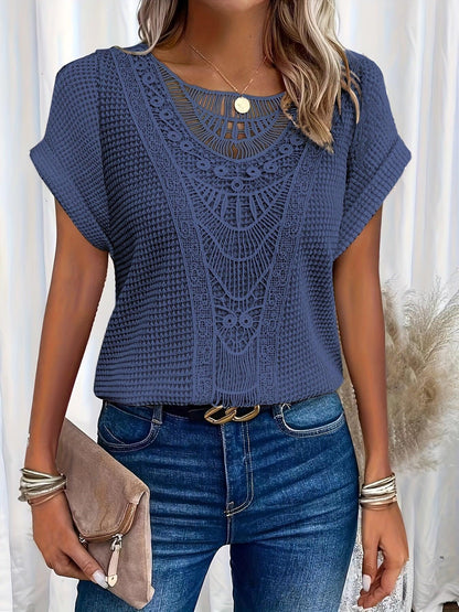Genevieve - Women's Intricate Lace-Detail Top - photo 2