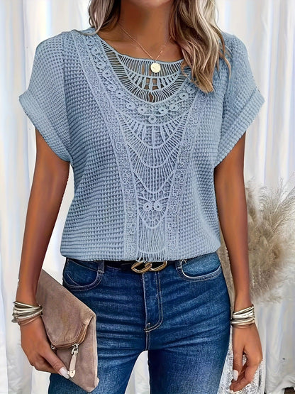 Genevieve - Women's Intricate Lace-Detail Top - photo 4