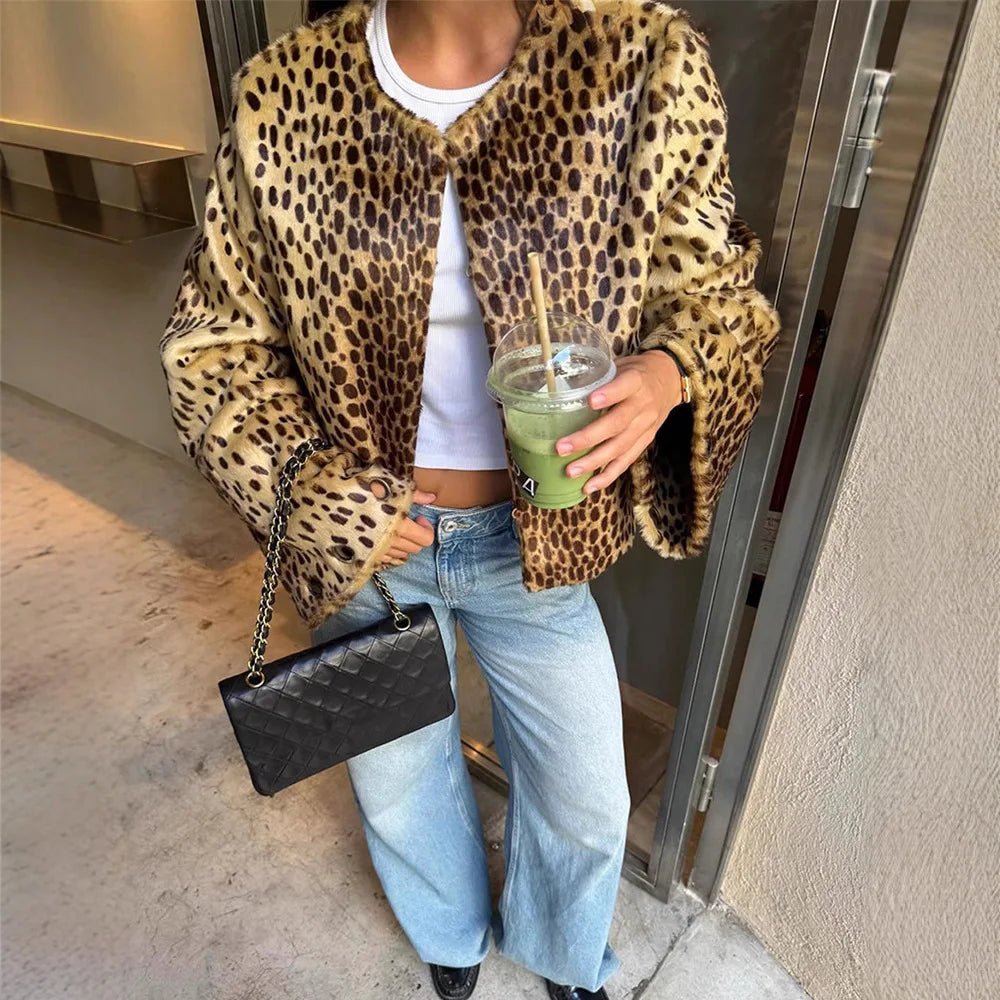 Una - Women's Relaxed Leopard Jacket - photo 1