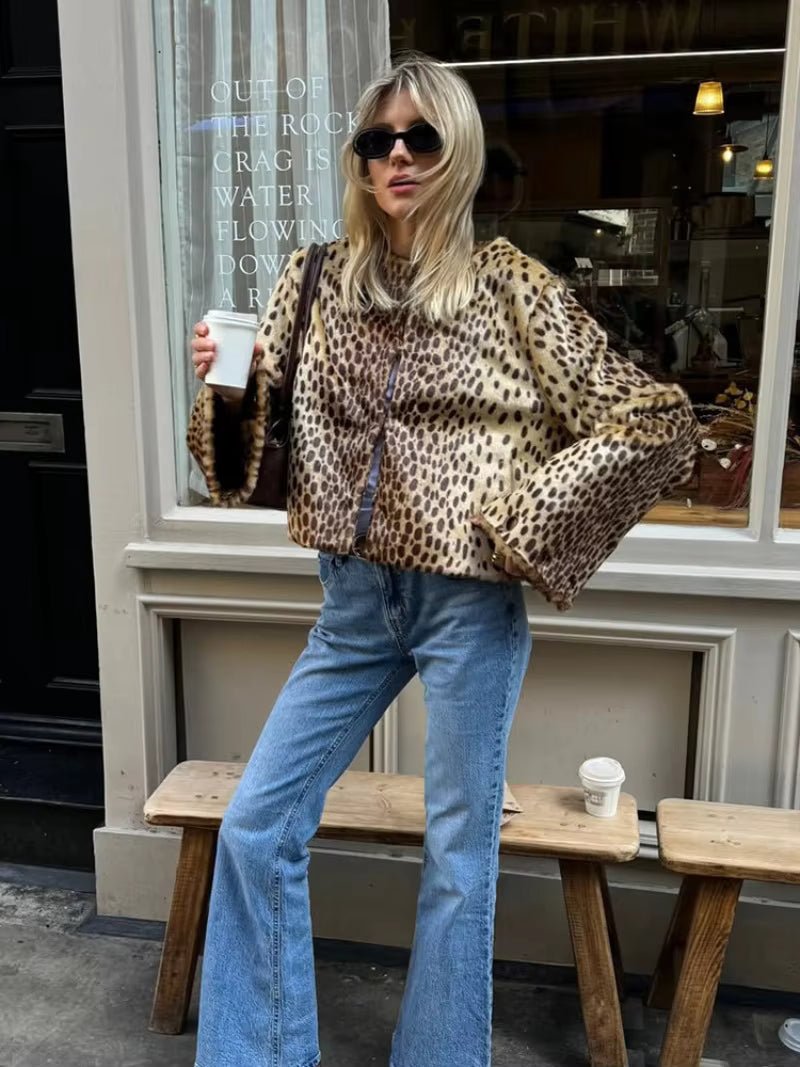 Una - Women's Relaxed Leopard Jacket - photo 4