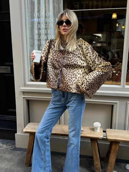 Una - Women's Relaxed Leopard Jacket - photo 4