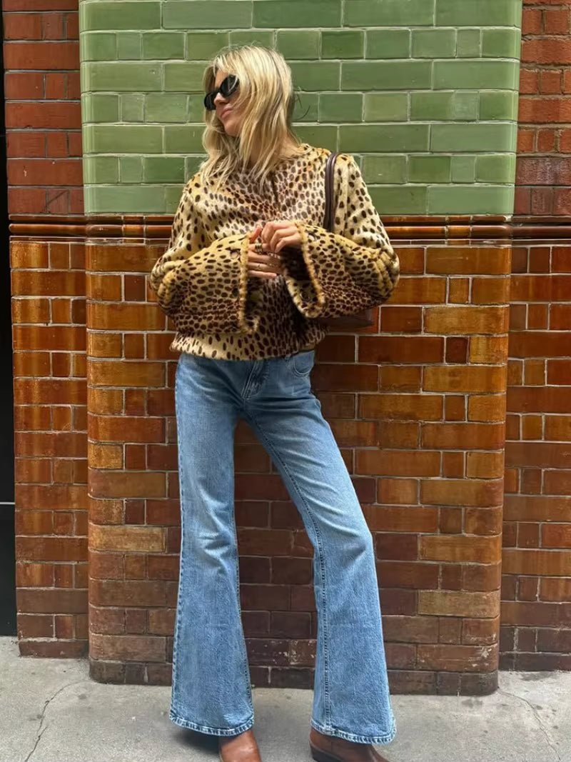 Una - Women's Relaxed Leopard Jacket - photo 5