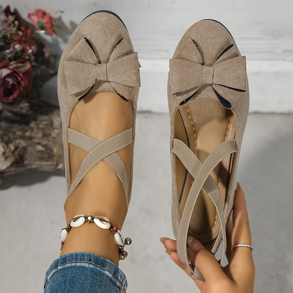 Perrine - Women's Suede Ballet Shoes - photo 8