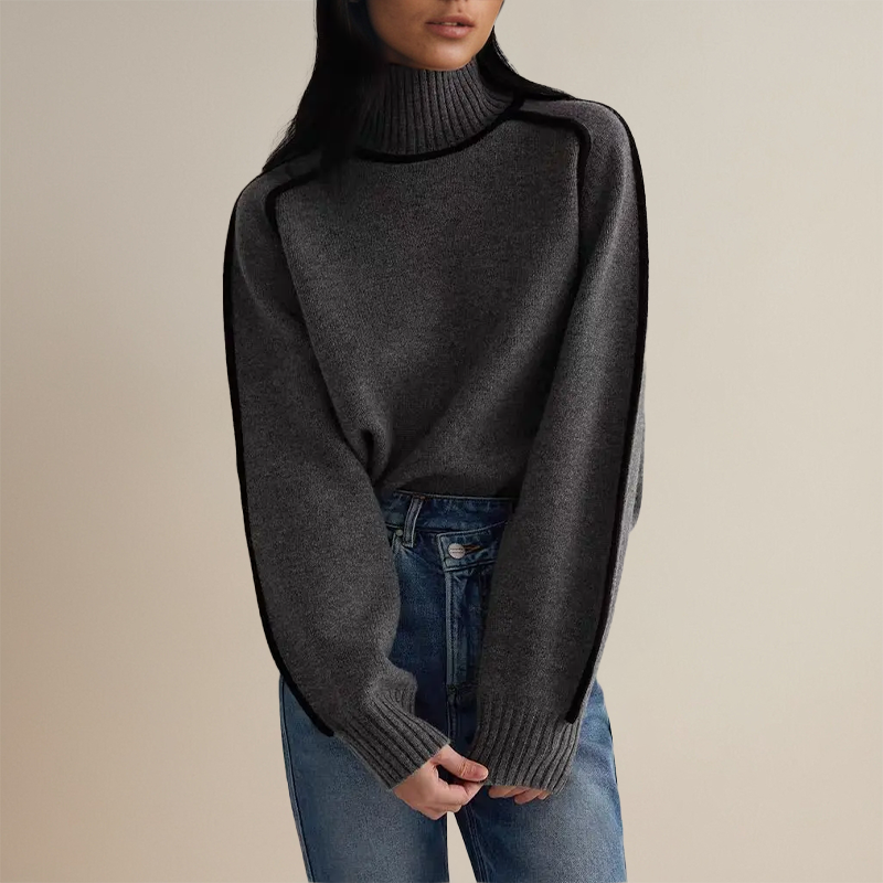 Marit - Women's Turtleneck Medium Sweater