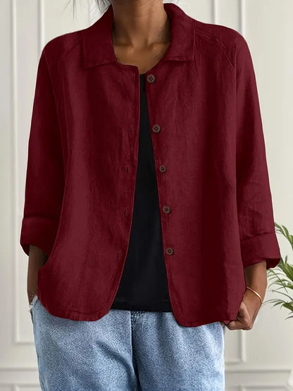 Ottilie - Women's Linen Linen-Look Top - photo 10