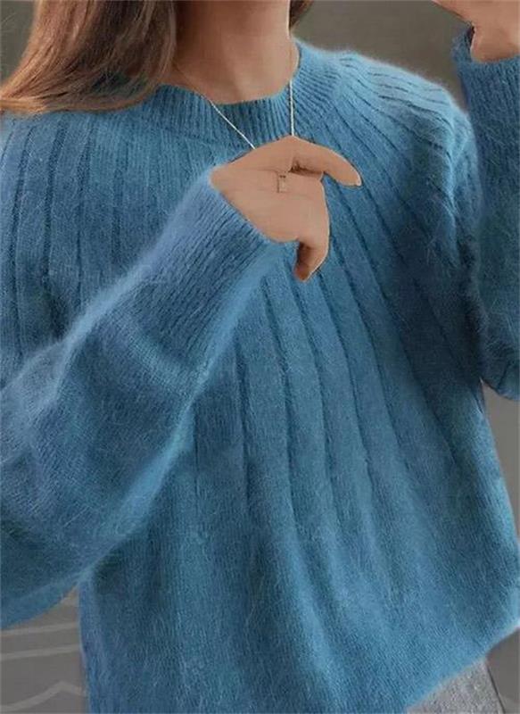 Cleo - Women's Round Brushed Sweater - photo 1