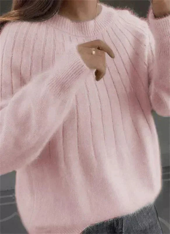 Cleo - Women's Round Brushed Sweater - photo 2