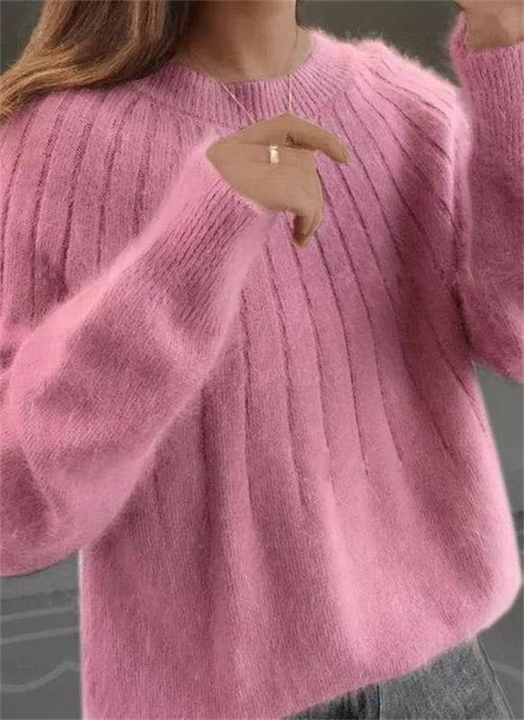 Cleo - Women's Round Brushed Sweater - photo 3