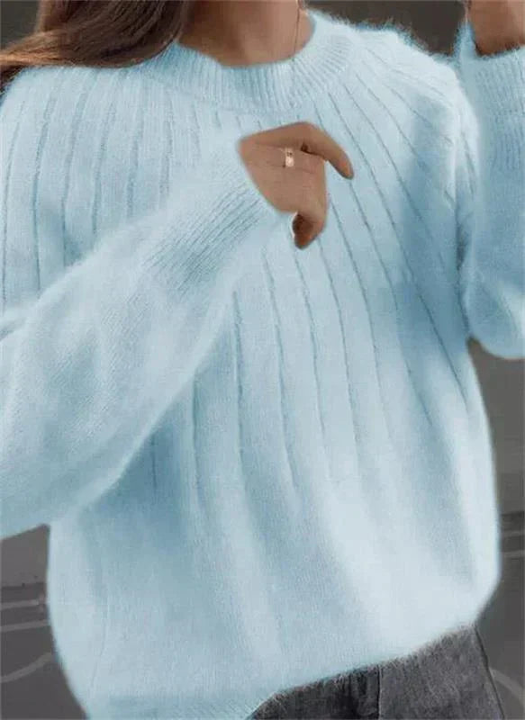 Cleo - Women's Round Brushed Sweater - photo 6