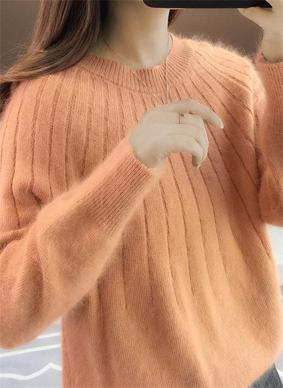 Cleo - Women's Round Brushed Sweater - photo 7