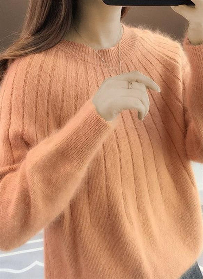 Cleo - Women's Round Brushed Sweater - photo 7