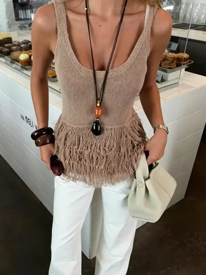 Agnes - Women's Sleeveless Knit Top - photo 1