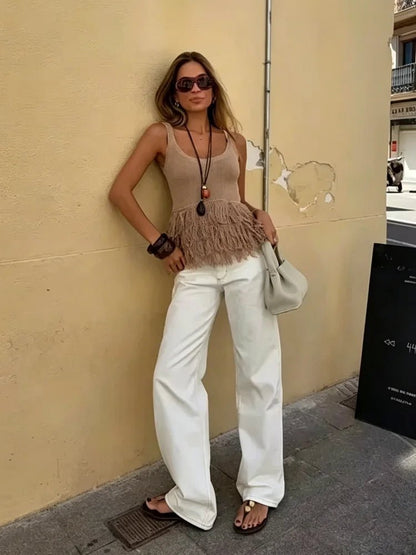Agnes - Women's Sleeveless Knit Top - photo 3