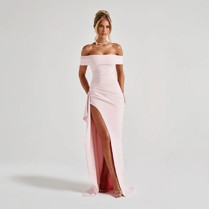 Georgiana - Women's Off-Shoulder Evening Dress - photo 1