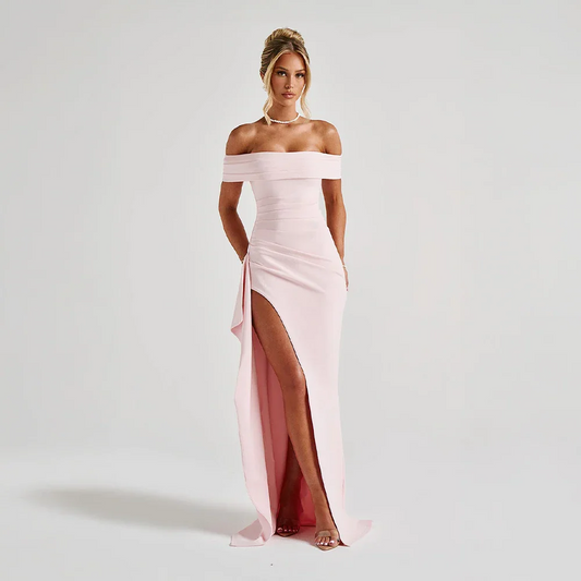 Georgiana - Women's Off-Shoulder Evening Dress - photo 1