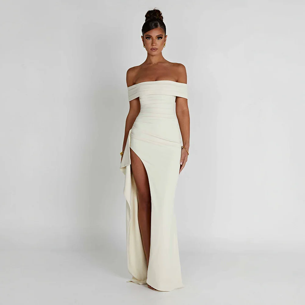 Georgiana - Women's Off-Shoulder Evening Dress - photo 4