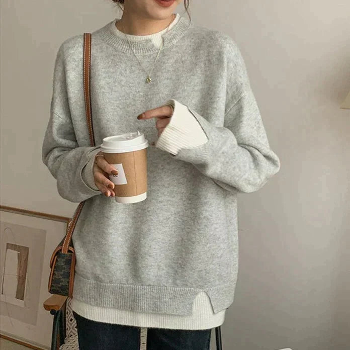 Magdalena - Women's Long Layered Sweater - photo 1