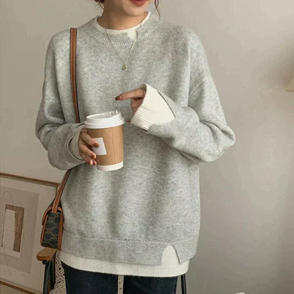 Magdalena - Women's Long Layered Sweater - photo 1