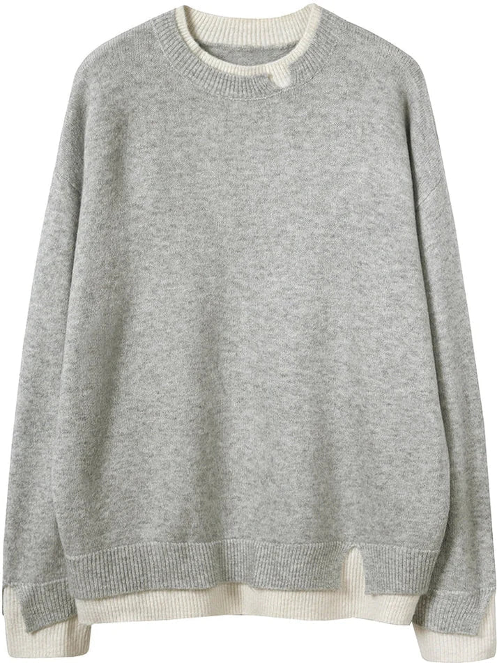 Magdalena - Women's Long Layered Sweater - photo 4