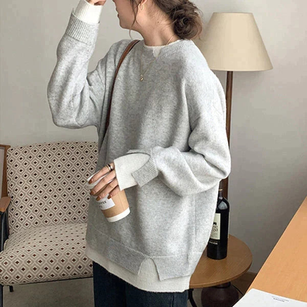 Magdalena - Women's Long Layered Sweater - photo 2