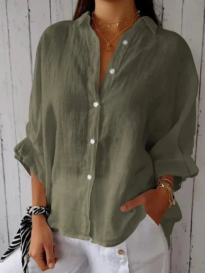 Zora - Women's Cotton Linen Top