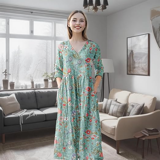 Joy - Floral Print Women's Dress (Plus Size Available) - photo 3