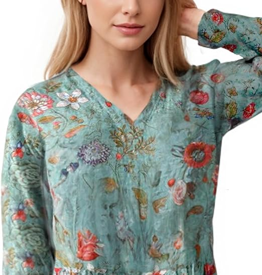 Joy - Floral Print Women's Dress (Plus Size Available) - photo 4