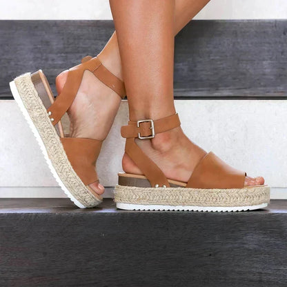Cleo - Women's Leather Platform Sandal - photo 10