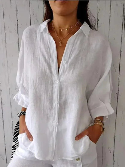 Zora - Women's Cotton Linen Top
