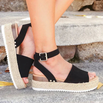 Cleo - Women's Leather Platform Sandal - photo 7