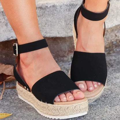 Cleo - Women's Leather Platform Sandal - photo 6