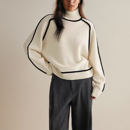 Marit - Women's Turtleneck Medium Sweater