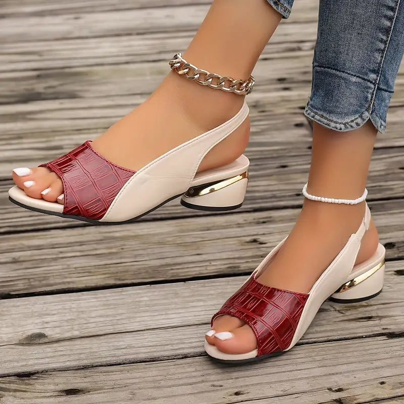 Coraline - Women's Slingback Mid Sandals - photo 2