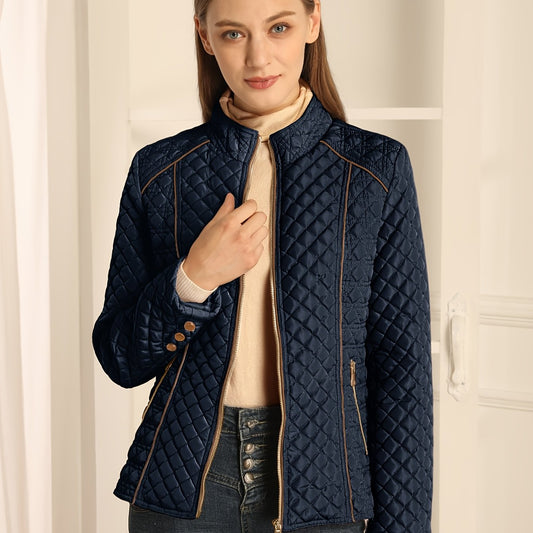 Lavinia - Women's Quilted Contrast Jacket - photo 1