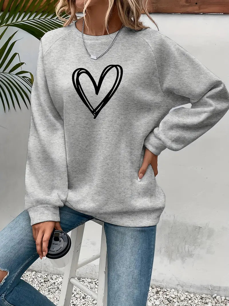 Nola - Women's Long Heart Sweater - photo 1