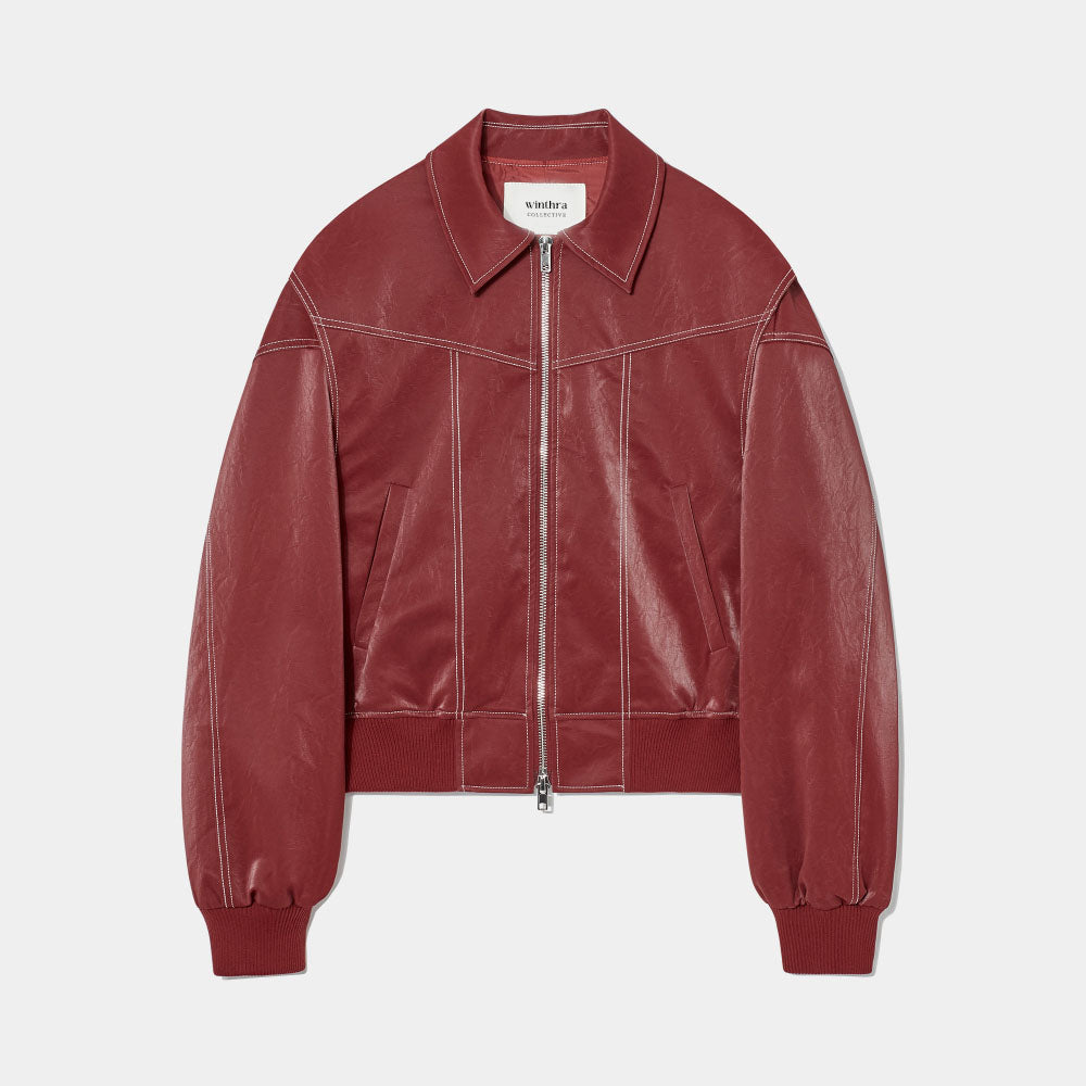 Hermine - Women's Leather Pockets Jacket