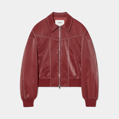 Hermine - Women's Leather Pockets Jacket